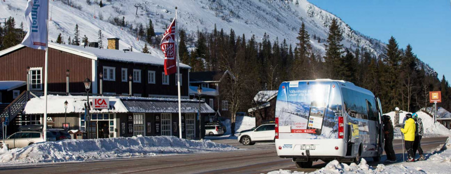 Snöpendeln - lokala skidbussen, sökbar i app