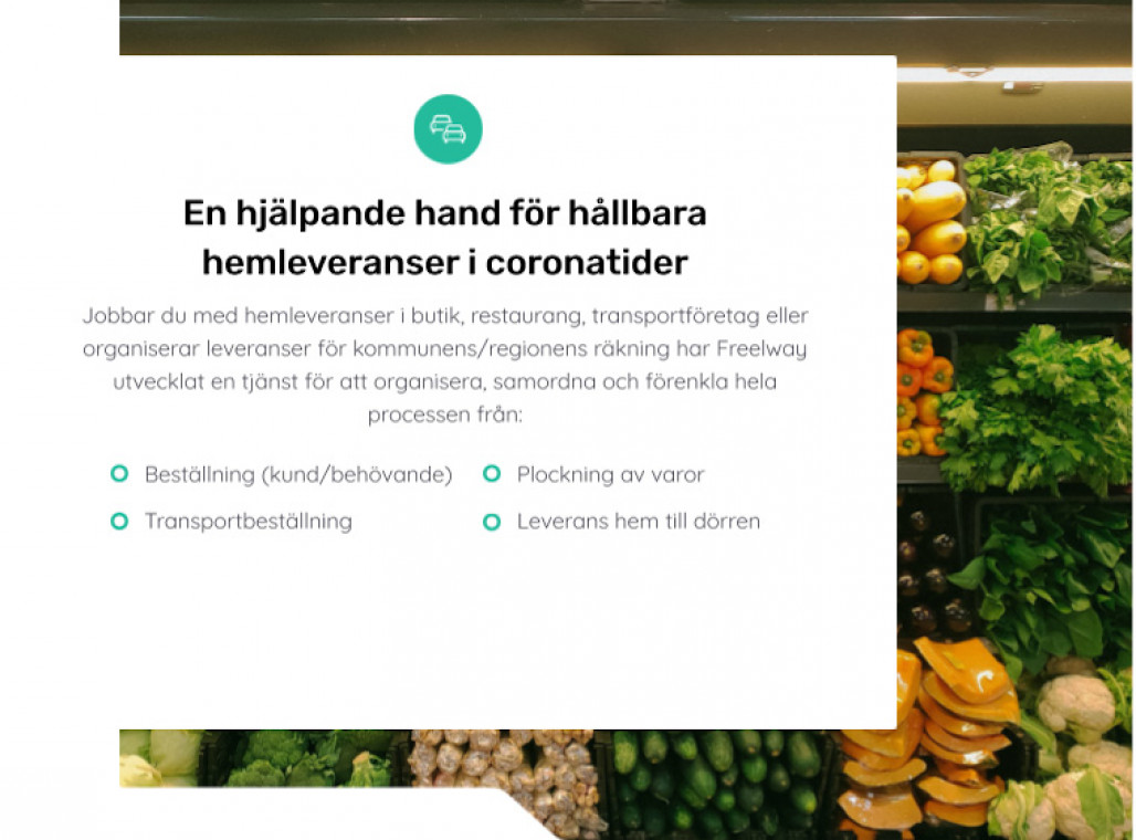 En hjälpande hand för hållbara hemleveranser i coronatider