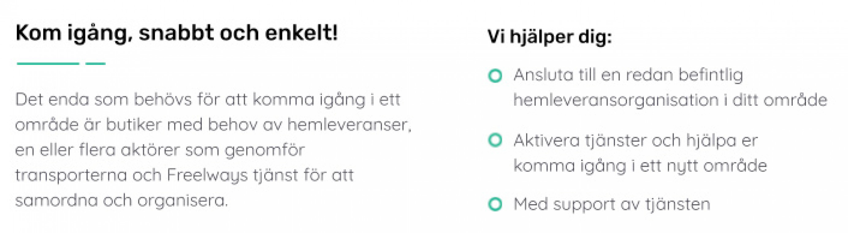 Kom igång snabbt och enkelt